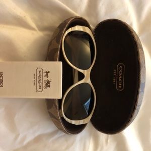 Coach White Gold Sunglasses
